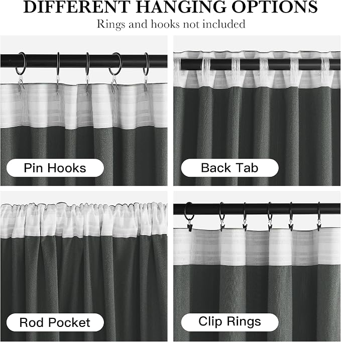RYB HOME Mint Green Velvet Curtains 90 inches Long, Room Darkening, Floor-Length - Image 2