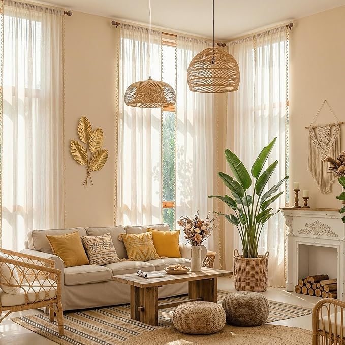 MYSKY HOME Living Room Curtains 90 Inch Length - Image 2