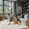 Rugs for Bedroom 4x6, Alfombras para Salas Shag Large Plush Soft Area Rug by Junhejiamei