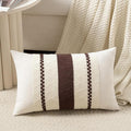 Fancy Homi Set of 1 Boho Brown Lumbar Decorative Throw Pillow Cover 12x20 Inch by Fancy+Homi