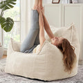 Giant Bean Bag Chair Sofa for Adults Teens, Comfy Corduroy Large Bean Bag Chairs with Armrests for Bedroom Living Room, Adult BeanBag Lazy Sofa Couch Chairs with Filler Included