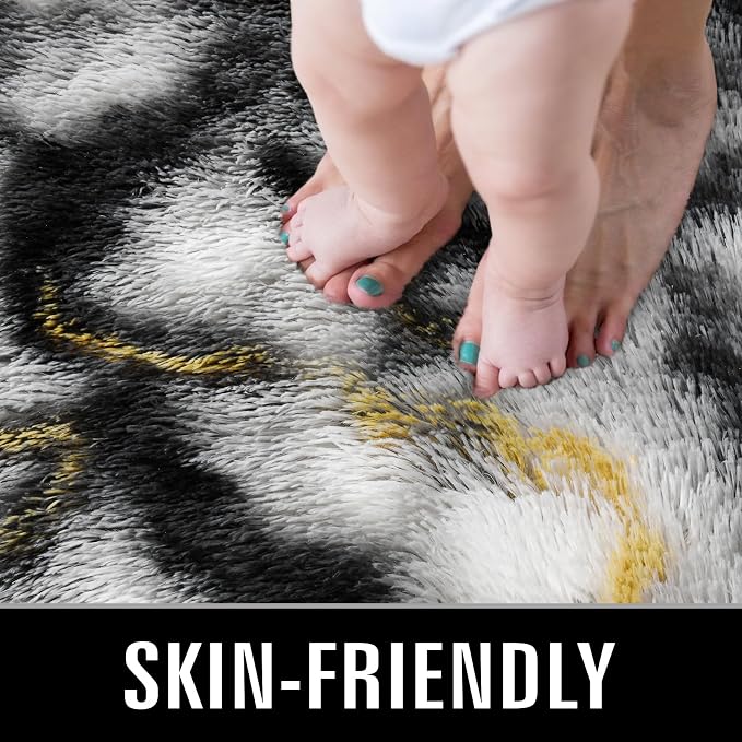 TWINNIS Super Soft Shaggy Rugs Fluffy Carpets, 6x9 Feet, Indoor Modern Plush - Image 3