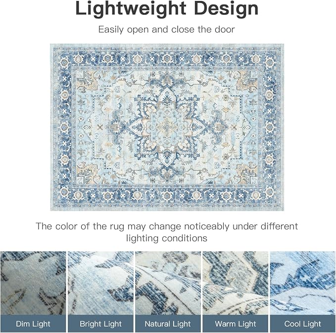 Lofus 3x5 Area Rugs for Entryway, Machine Washable Small Living Room Area Rug - Image 7
