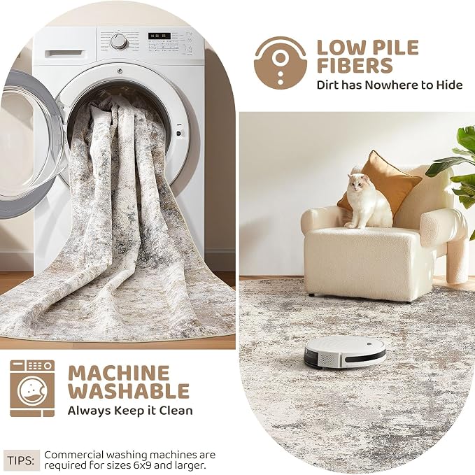UERMEI 10ft Round Area Rug Living Room Rugs - Image 6
