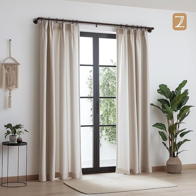 Zeerobee Curtain Rods for Windows 66 to 120, 1 Inch Industrial Wrap Around - Image 2