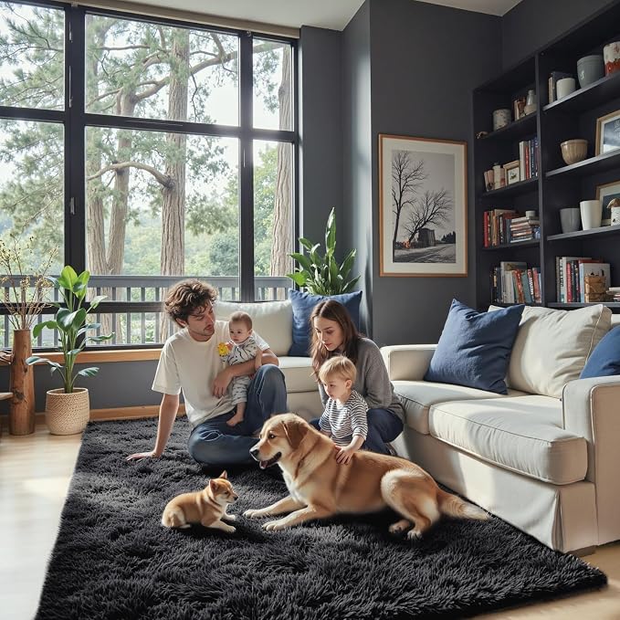 8x10 Area Rugs for Living Room Bedroom, Large Area Rug Shaggy Carpet Soft Plush - Image 7