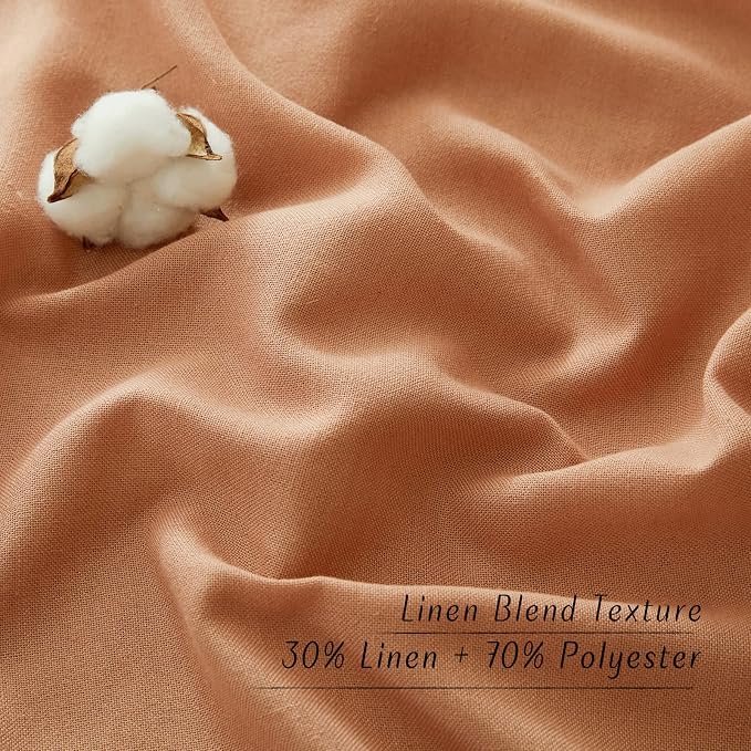 NICETOWN Flax Linen Curtains 108 inches Long - Image 4