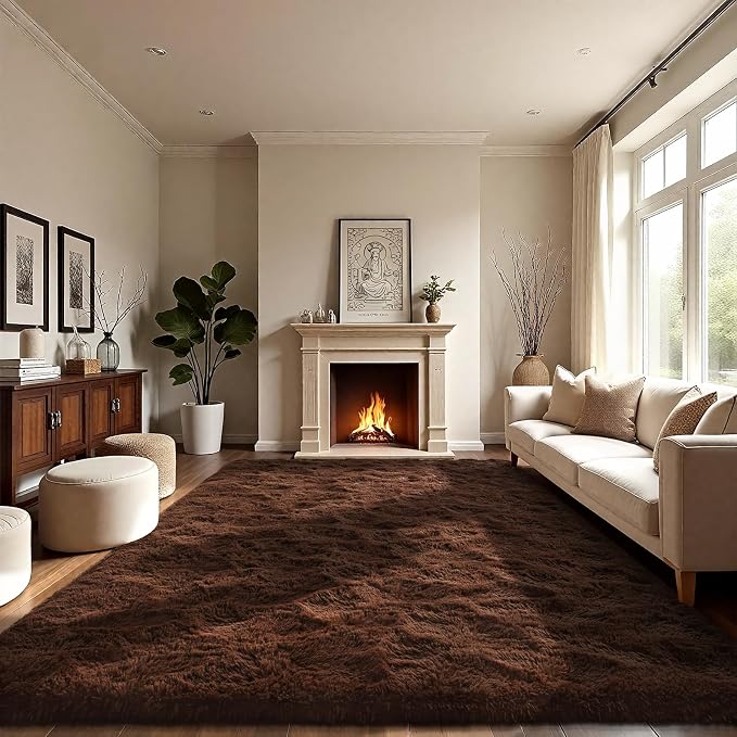 LOCHAS Ultra Soft Indoor Modern Area Rugs Fluffy Living Room Carpets - Image 2