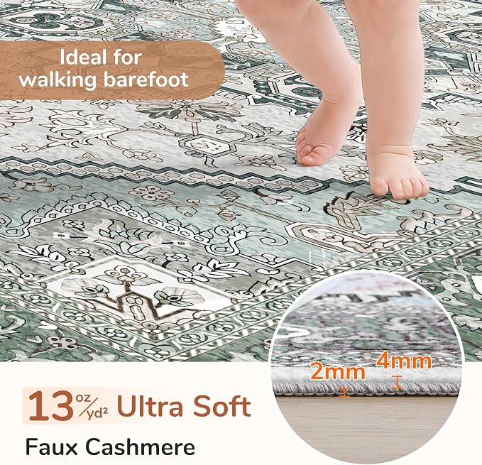 OPPODREAM Soft 8x10 Area Rugs, Washable Rugs 8x10 - Image 2