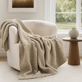 EVERGRACEHOME Chunky Chenille Knit Throw Blanket by EVERGRACEHOME