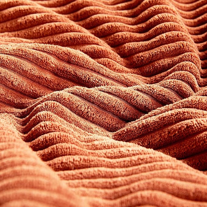 Fancy Homi Set of 2 Burnt Orange Decorative Throw Pillow Covers 18x18 Inch - Image 5