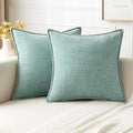 MIULEE Pack of 2 Couch Throw Pillow Covers 18x18 Inch Coastal Aqua Blue by MIULEE