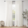 Nanspring Neutral Linen Curtains 96 Inches Long by Nanspring