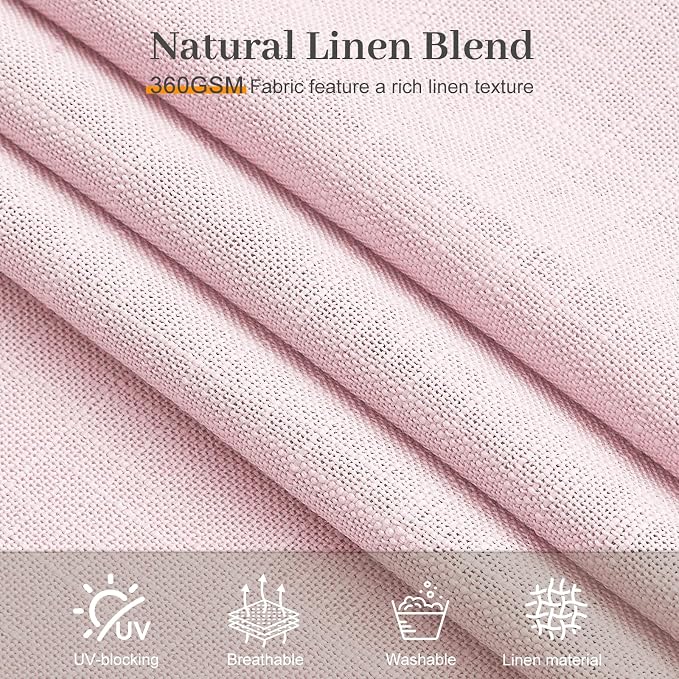 Light Pink Pinch Pleated 84 Inch Curtains - Image 7