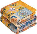 MSGKV Boho Throw Blanket for Couch 50"x60" 100% Cotton Blanket Spring by MSGKVHomeTextiles
