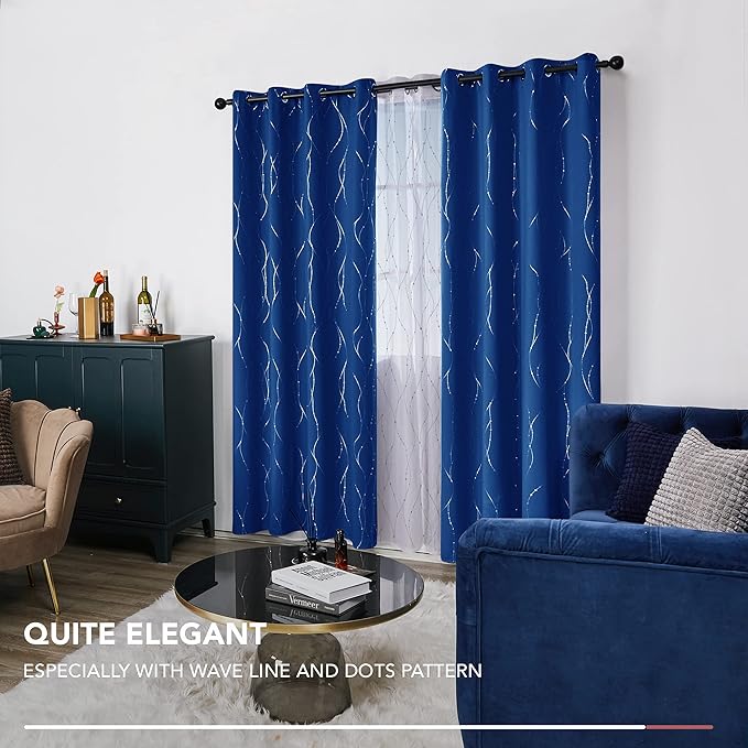 Deconovo Blackout Curtains, 52 x 95 Inch Drapes - Image 7