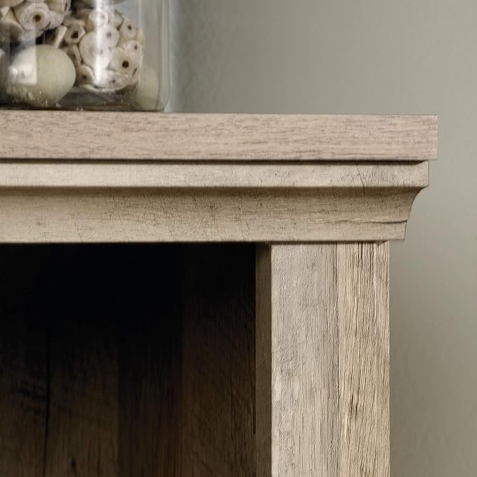 Sauder Miscellaneous Storage 3-Shelf Bookcase/ Book Shelf, Lintel Oak finish