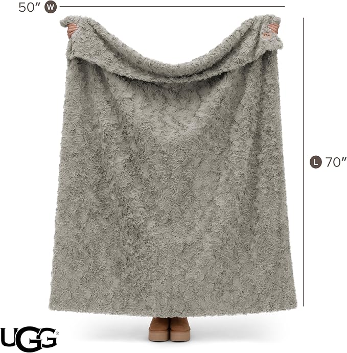 UGG Adalee Faux Fur Throw Blanket - Image 8