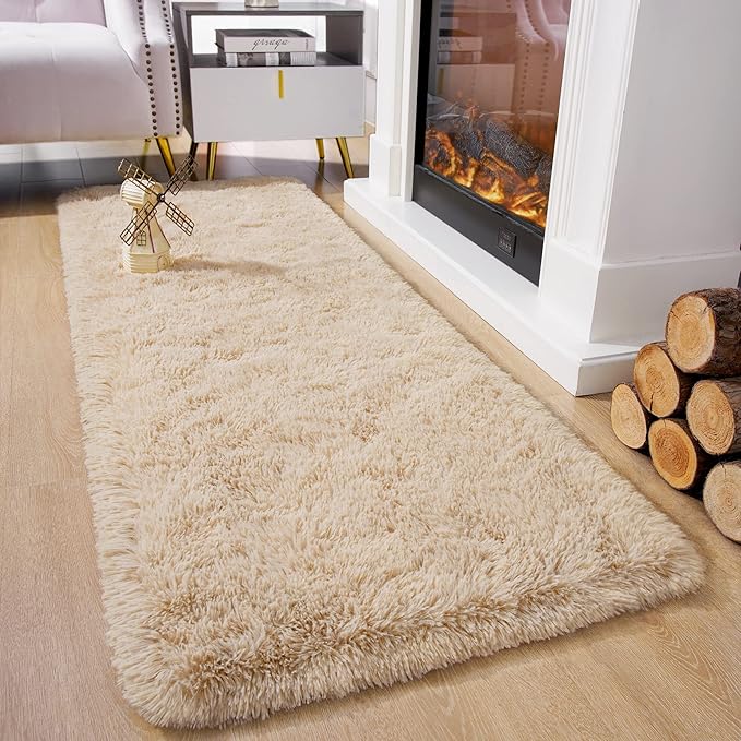Chicrug Soft Runner Rugs for Bedroom Living Room Plush Fluffy Rug 2x5 Feet - Image 2