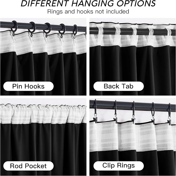 RYB HOME Velvet Blackout Curtains - Image 4