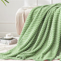 BEDELITE Fleece Blanket Twin Size – 3D Ribbed Jacquard Soft and Warm Decorative by BEDELITE