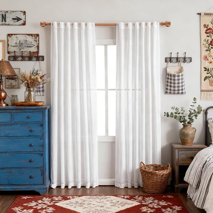 MYSKY HOME Patio White Curtains - Image 8