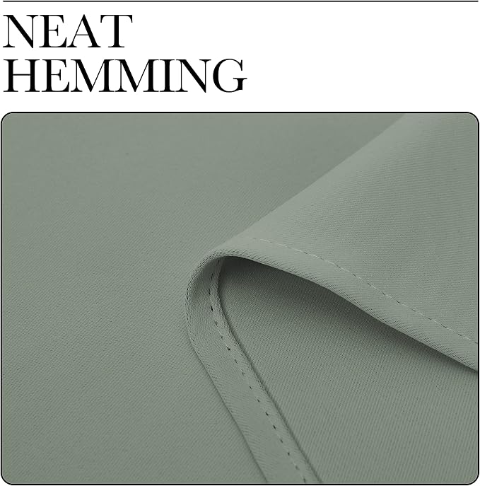 NICETOWN Window Curtain Panels, Thermal Insulated Solid Grommet Blackout - Image 8