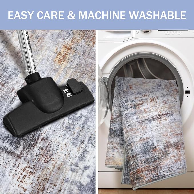 IOHOUZE Round Area Rug 3 Ft Circle Entryway Rugs Round Washable Door Mat Indoor - Image 3