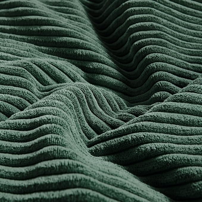 Fancy Homi Set of 2 Dark Green Lumbar Decorative Throw Pillow Covers 16x32 Inch - Image 5