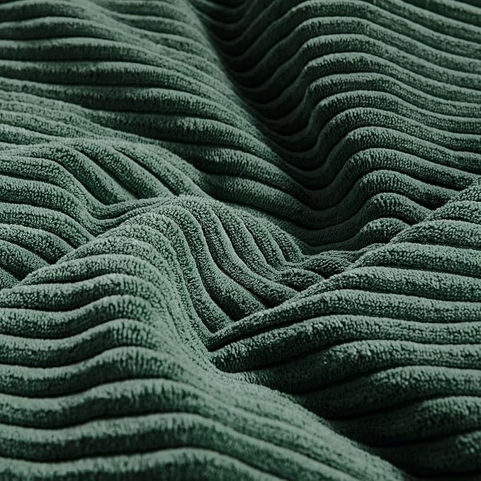 Fancy Homi Set of 2 Dark Green Lumbar Decorative Throw Pillow Covers 16x28 Inch - Image 5