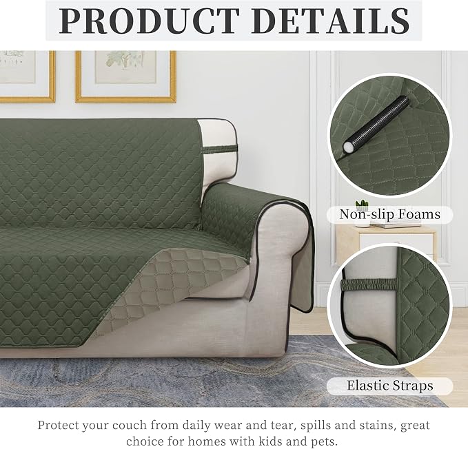 ISSUNTEX Double Protection 100% Waterproof Loveseat Sofa Covers - Image 5
