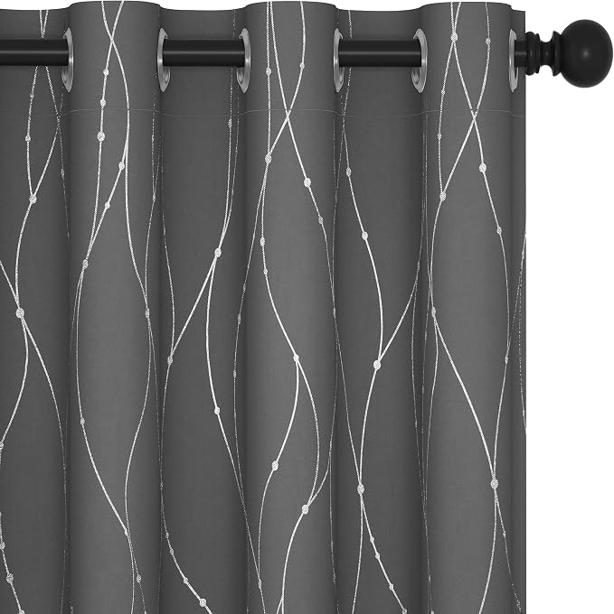 Deconovo Blackout Curtain for Bedroom, 52 x 95 Inch, Thermal Insulated by Deconovo