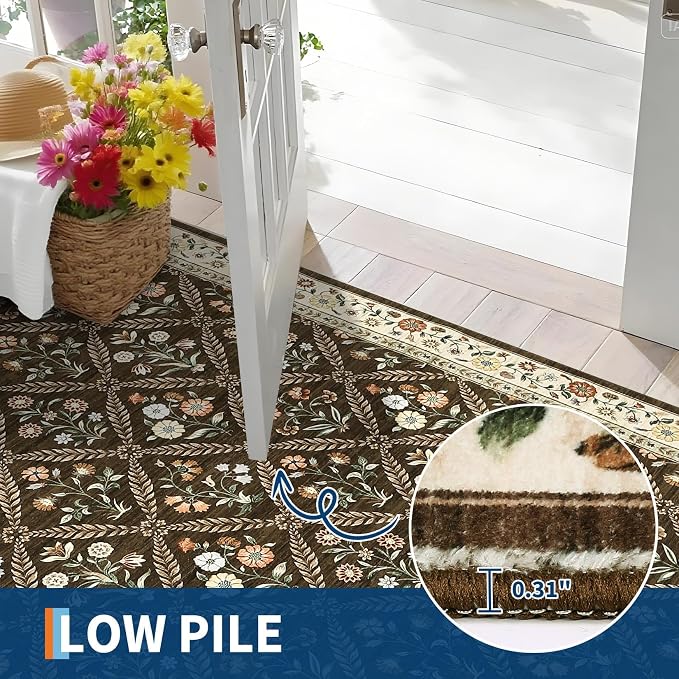 GarveeHome Living Room Rug 5x7 Rug Machine Washable Stain Resistant Area Rug - Image 5