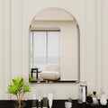 Arched Bathroom Mirror, 24X32 inch Arched Frameless Mirror, Arch Wall Mirror，Frameless Mirrors for Bathroom,Beveled Bathroom Mirror.