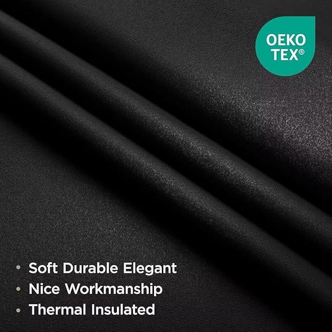 Joydeco Blackout Curtains for Bedroom 120 Inch Long 2 Panels, Room Darkening - Image 2
