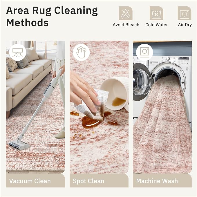 6x9 Area Rug for Living Room Washable Non-Slip Modern Rugs for Bedroom Dining - Image 5