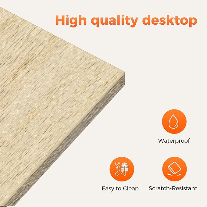 Rolling Computer Desk with Wheels, Gaming Desk for Small Spaces, Modern Simple Style Table for Home Office, Study Writing Table (Caster, Oak, 32 inch)