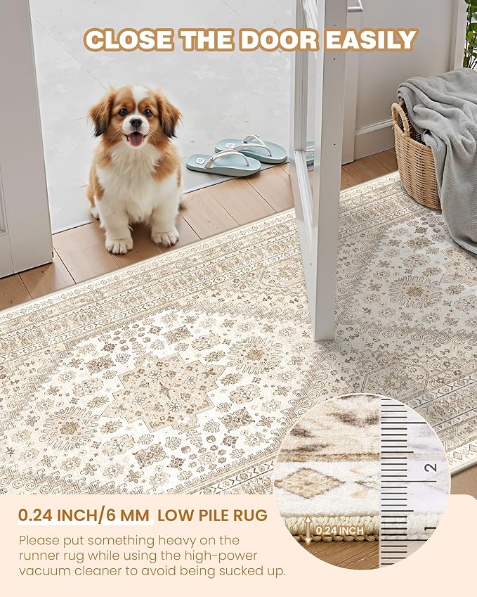 Washable Rugs 8x10 Area Rugs for Living Room, Non-Slip Backing Large Rug for - Image 6
