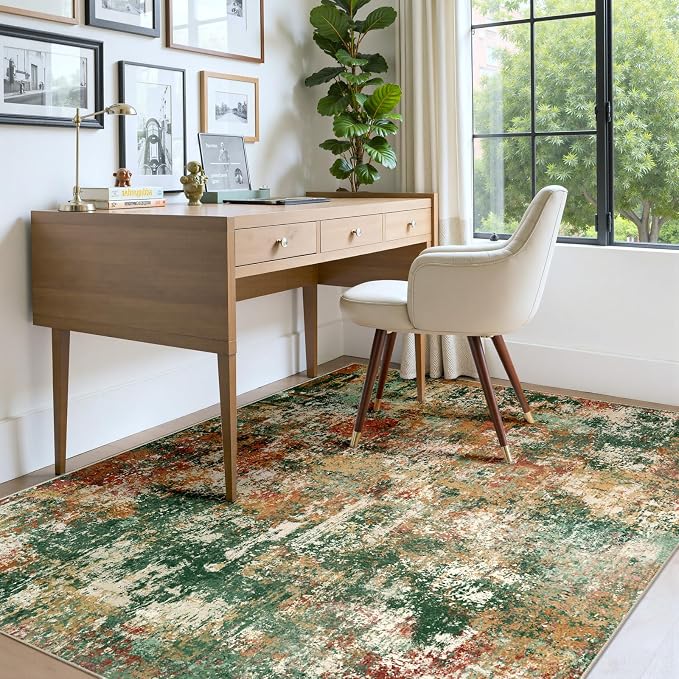 Washable Area Rugs 5'x8' Non-Slip Modern Abstract Soft - Image 8
