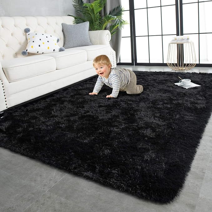 TWINNIS Super Soft Shaggy Rugs Fluffy Carpets, 6x9 Feet, Indoor Modern Plush by TWINNIS