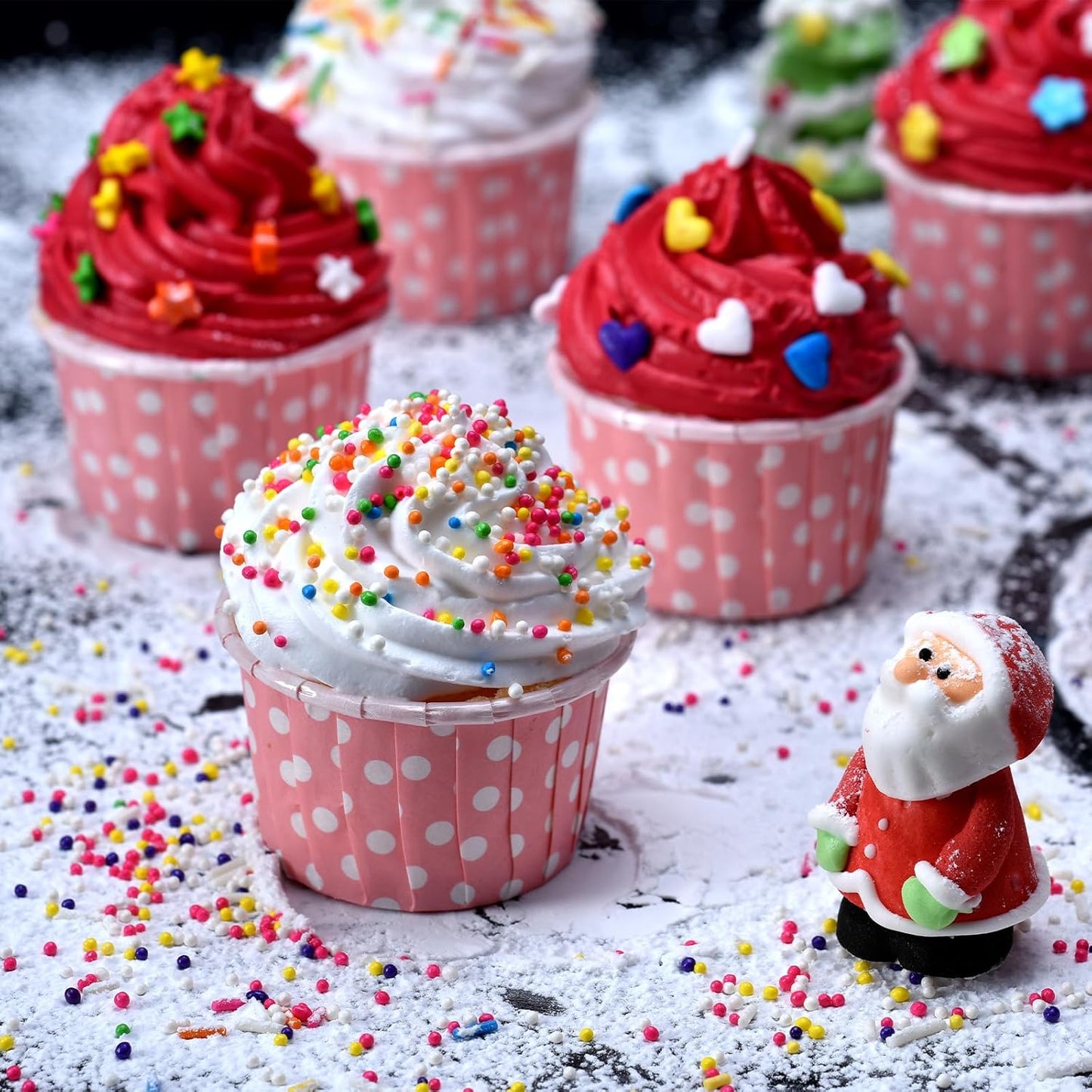 Sentovac Autumn Nonpareils Sprinkles Edible Fall 2mm Mini Peals Orange Sprinkle Harvest Season for Cake Decorating Sugar Candy Cookie Cupcake Topper Baking Decorations Thankgiving Halloween Supplies