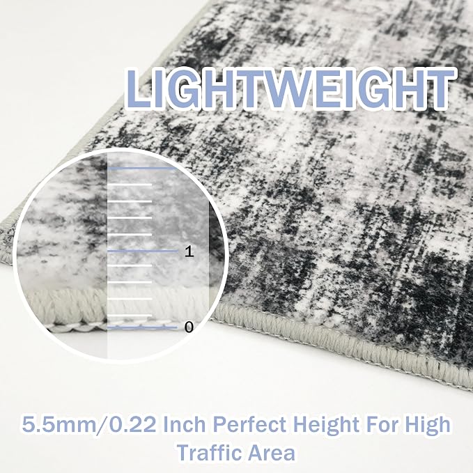 IOHOUZE Modern Abstract Area Rugs 6x9 Ft Washable Rugs - Image 5