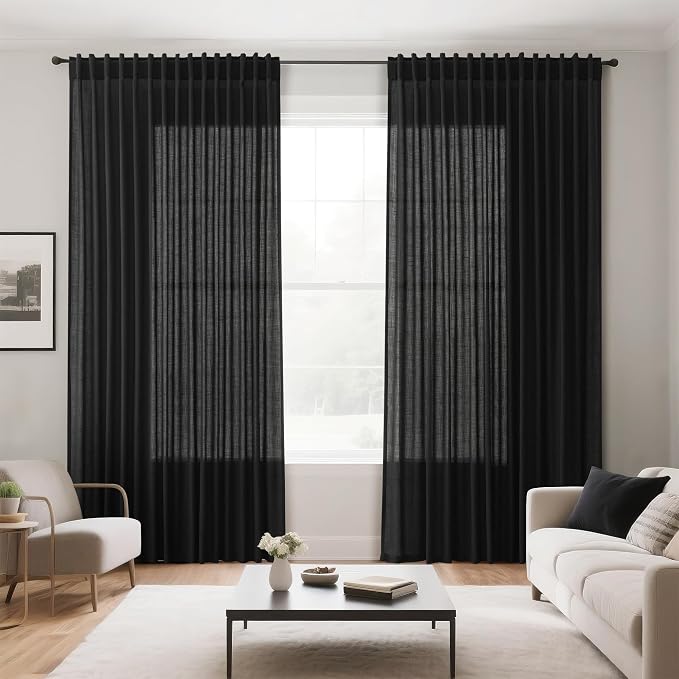 Nanspring Extra Wide Linen Curtains - Image 7