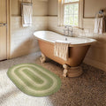 Grassland Oval Woven Rug 27x45 - Country Style Braided Indoor Entryway Rug for Rustic Decor