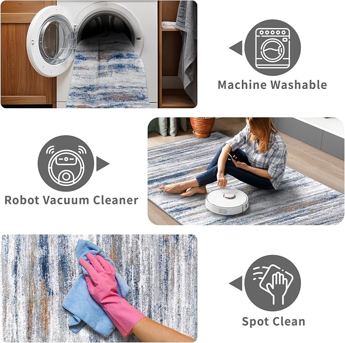 Washable Hallway Runner Rug for Home: Extra Long Runners for Entryway Living - Image 3