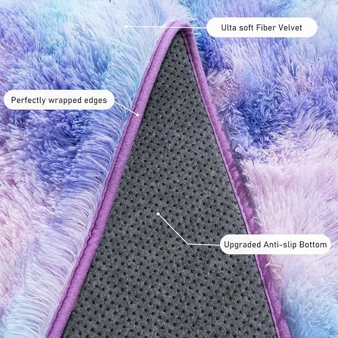 Rugs for Living Room 9x12, Soft Shaggy Modern Large Shag Area Rug for Bedroom - Image 5