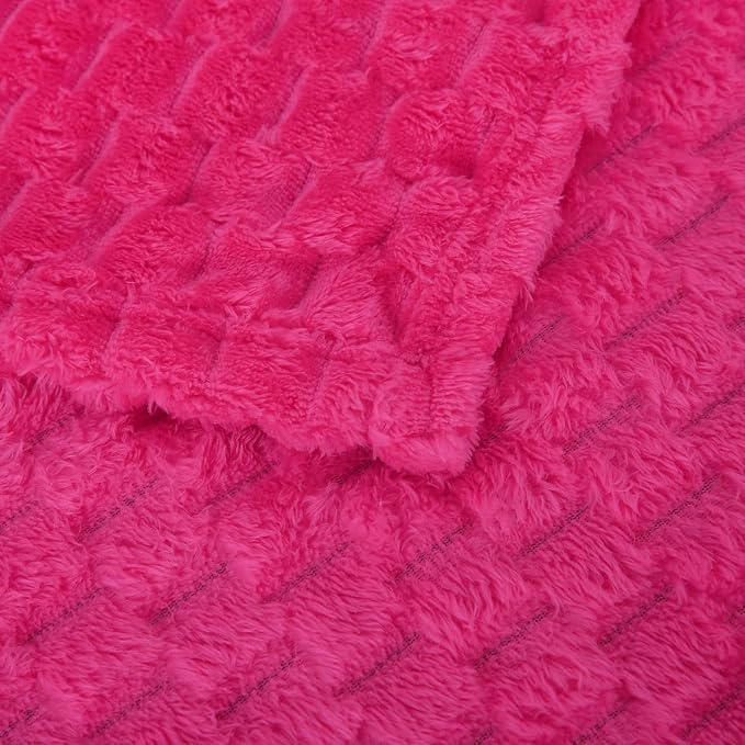 Puncuntex Hot Pink Throw Blanket 50"×60" inches Gifts - Image 8