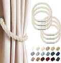 NICEEC 6 Pack Strong Magnetic Curtain Tiebacks Modern Simple Style Drape Tie by NICEEC