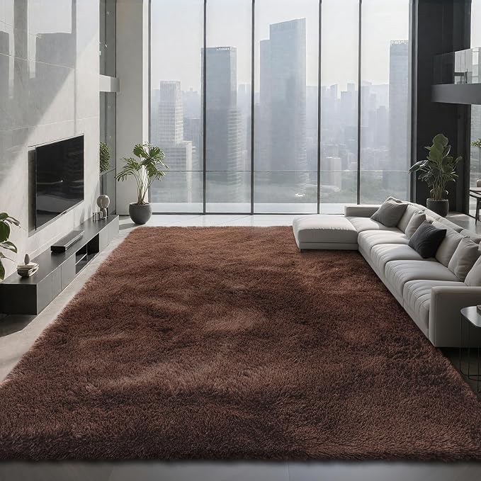 9X12 Large Area Rugs for Living Room Bedroom, Big Shag Rug for Bedroom Dorm by Boshengya