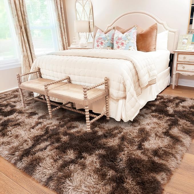 Rugs for Living Room 5x7, Soft Shaggy Modern Shag Area Rug for Bedroom - Image 3